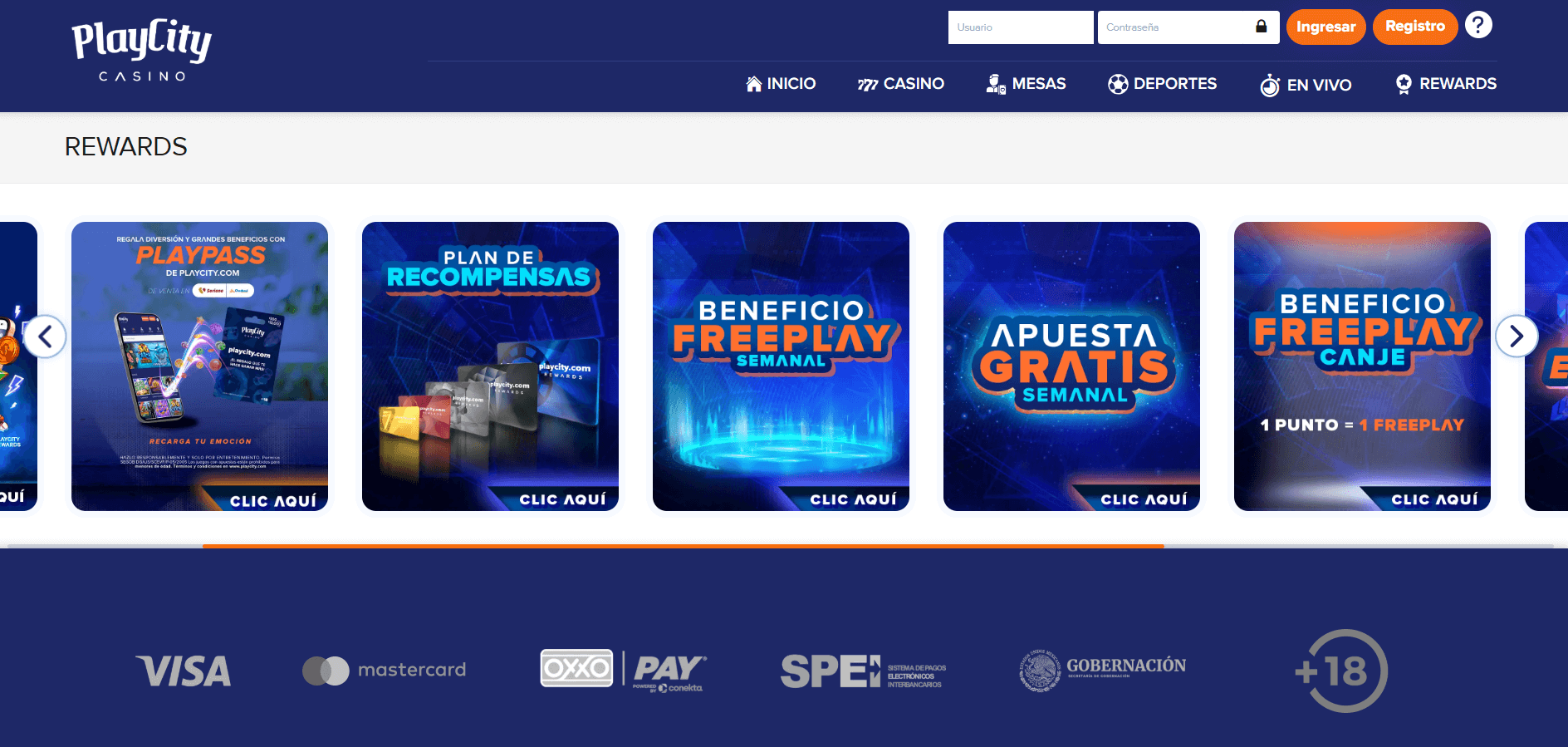 Sección promocional