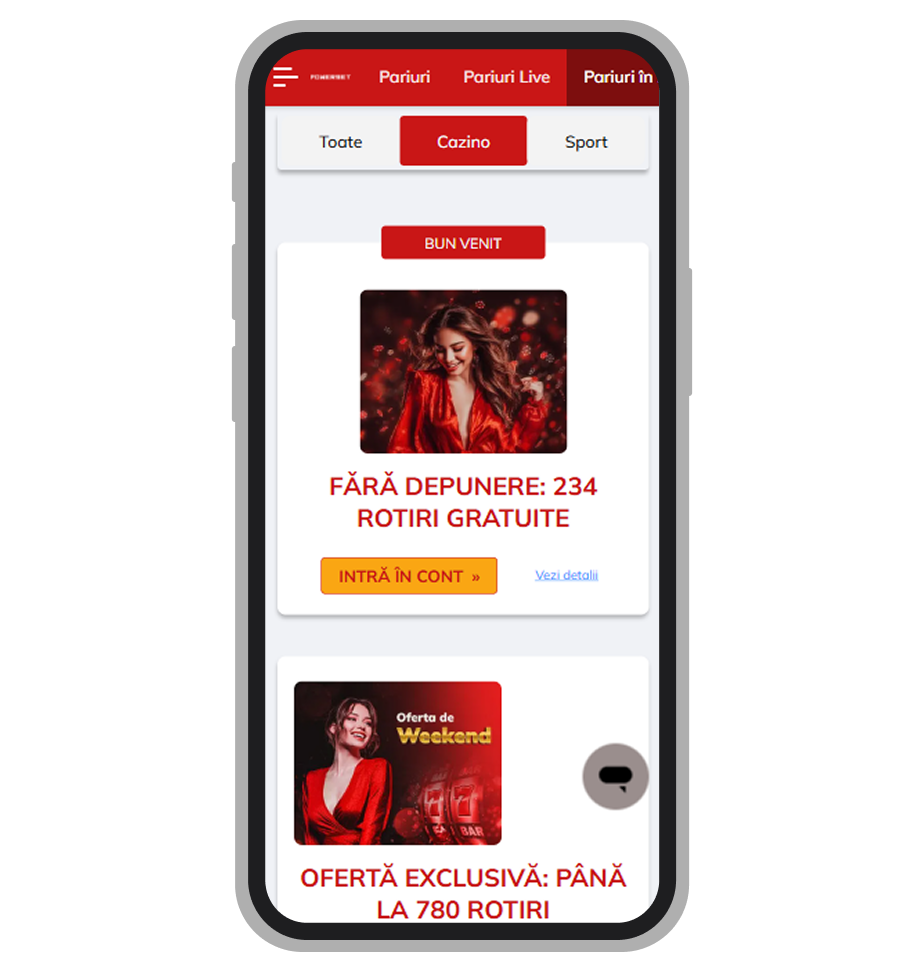 Ofertă cu rotiri gratuite fără depunere