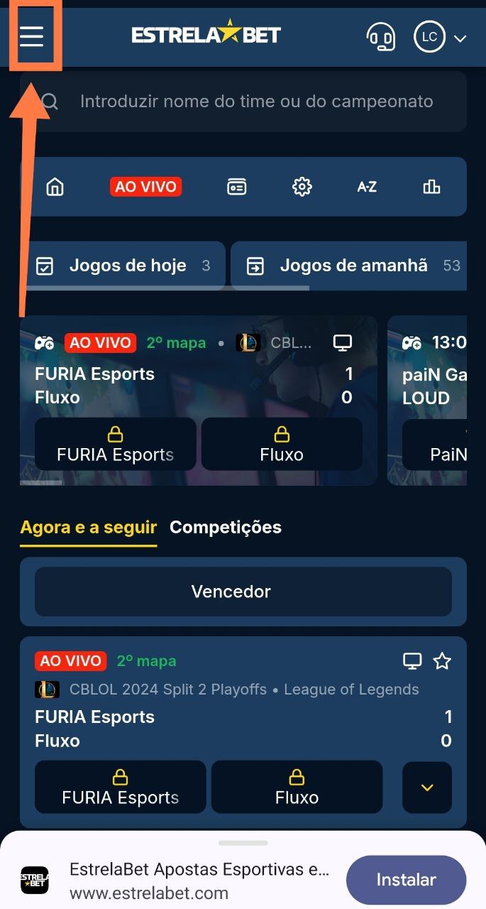 Ícone inicial