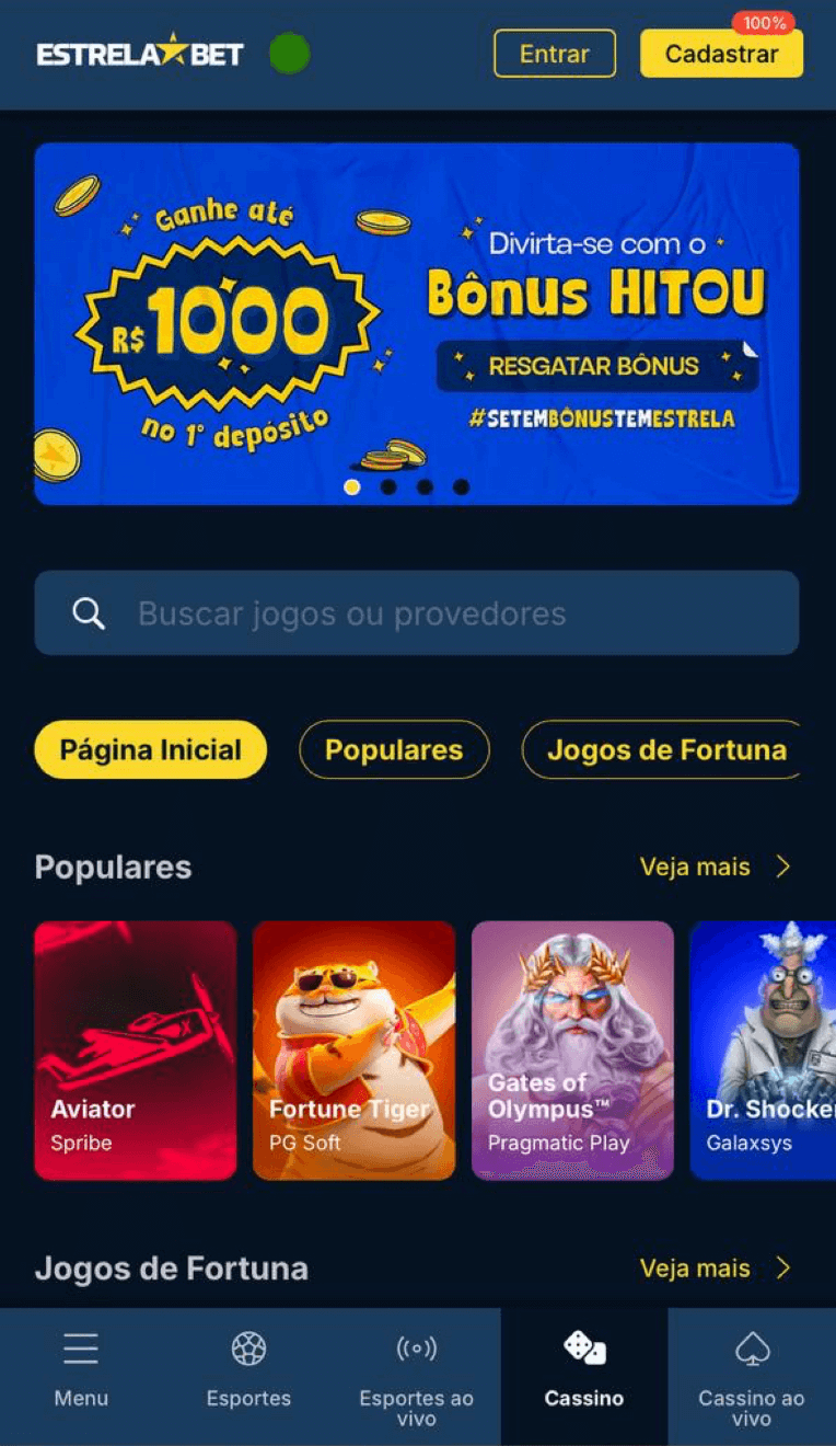 A Estrela Bet oferece uma ótima experiência de jogo tanto no desktop quanto no mobile