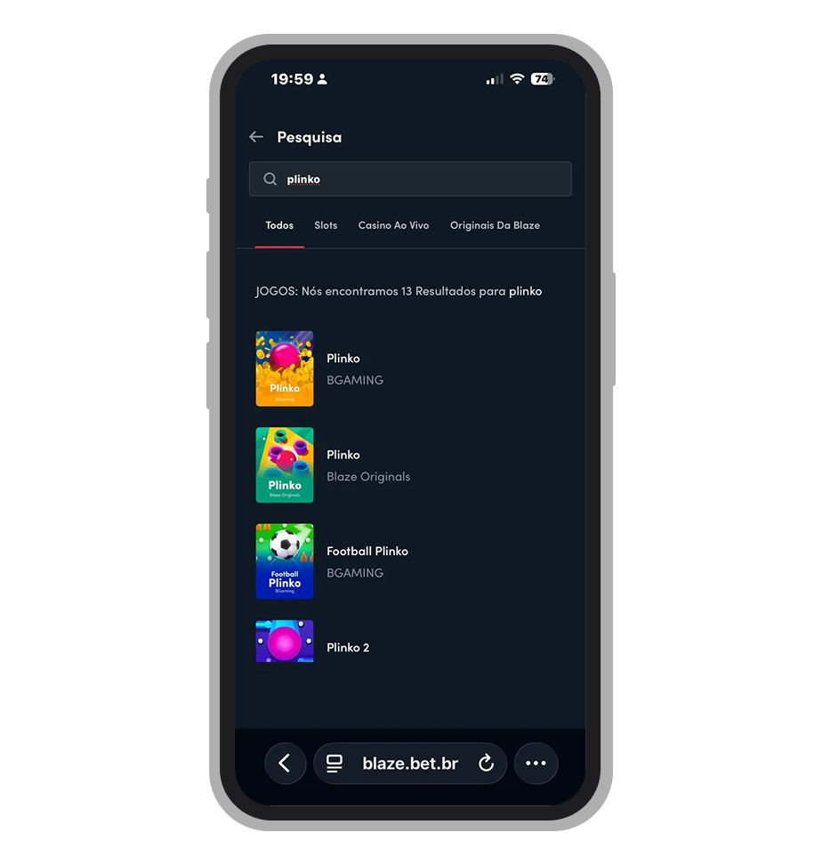 Blaze oferece 13 jogos Plinko inclusive a versão exclusiva 