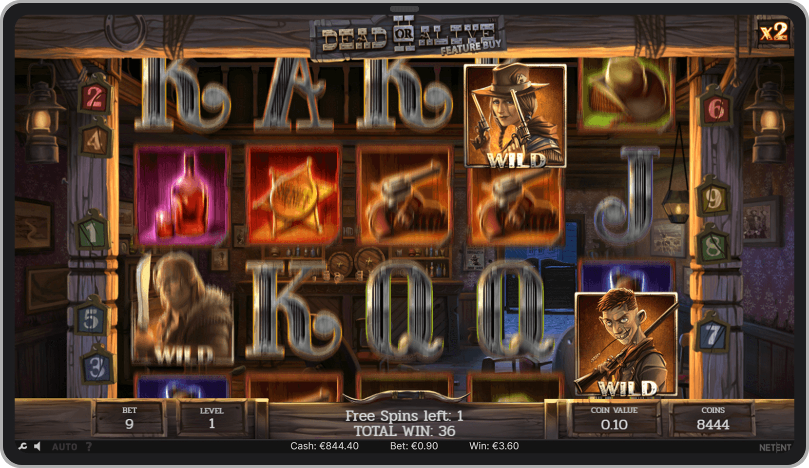 Bonus Game Old Saloon