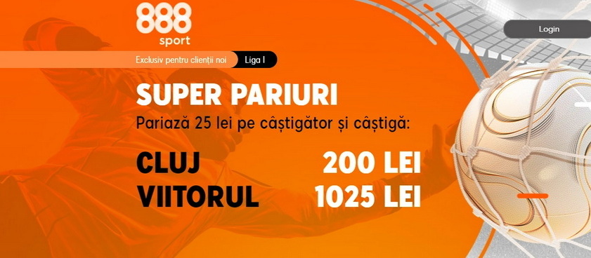 "Strâmbu'" vrea 3 puncte la Cluj cu CFR. Profită acum de cota gigantică oferită de 888 Sport!