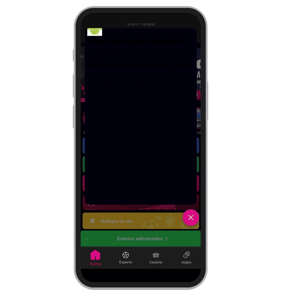 O chat ao vivo no app não funciona