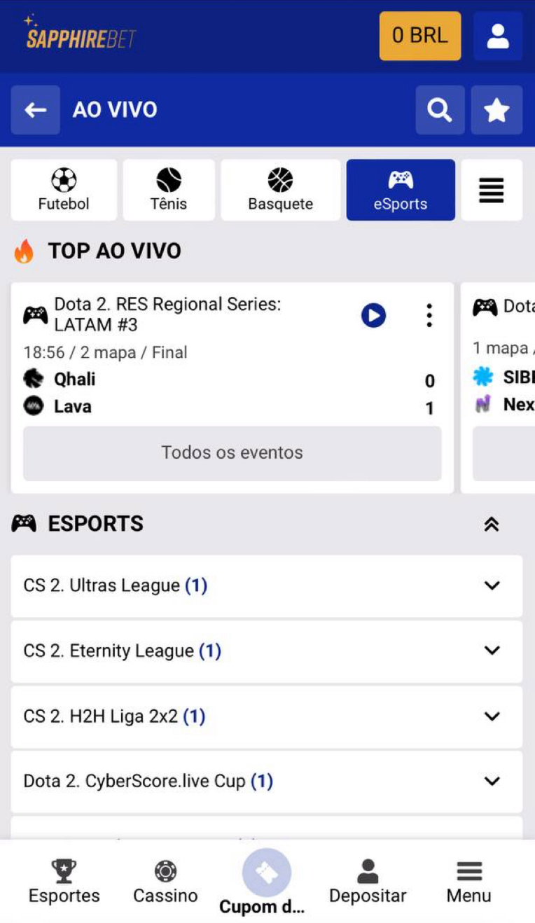 A seção de eSports