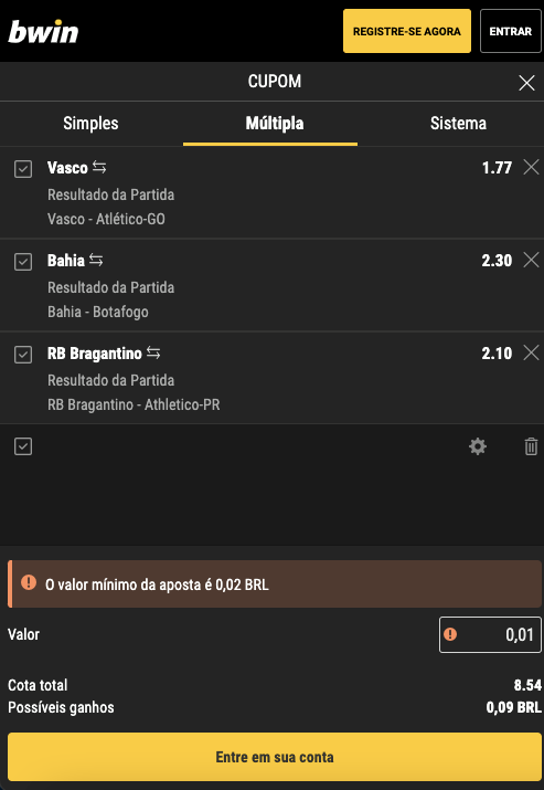 Cupom na Bwin Brasil