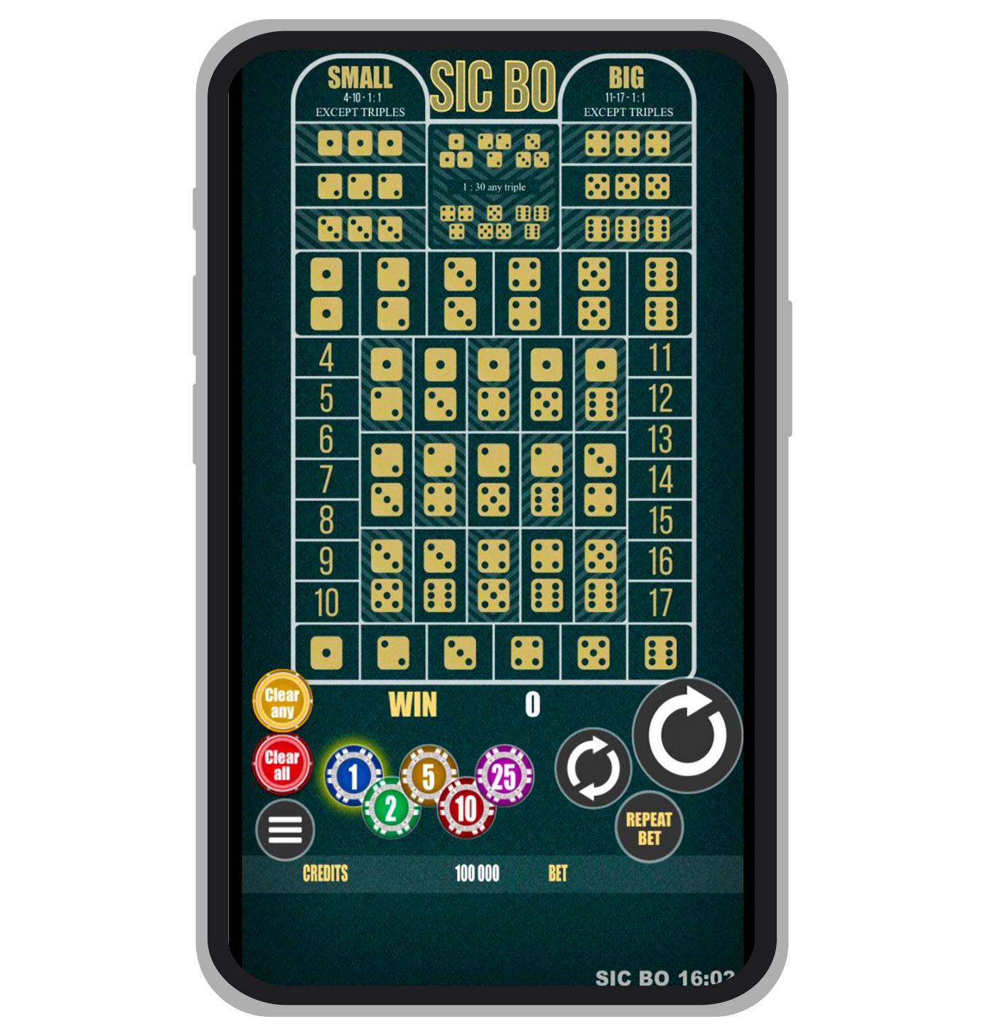 Sic Bo de la Belatra