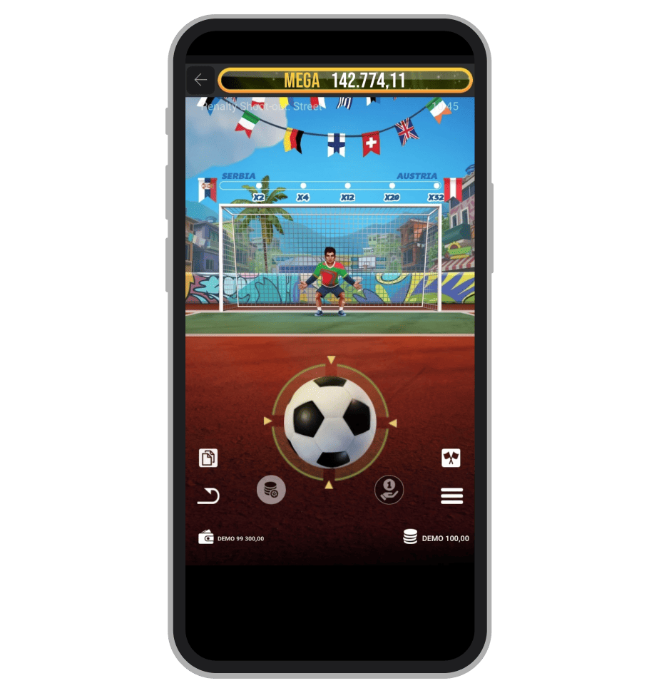 Penalty Shoot Out Streets provajdera Evoplay