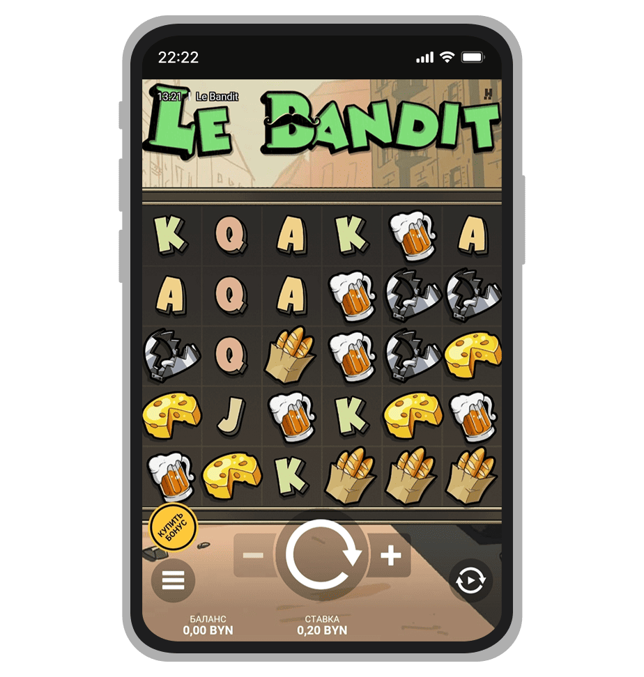 Интерфейс слота Le Bandit