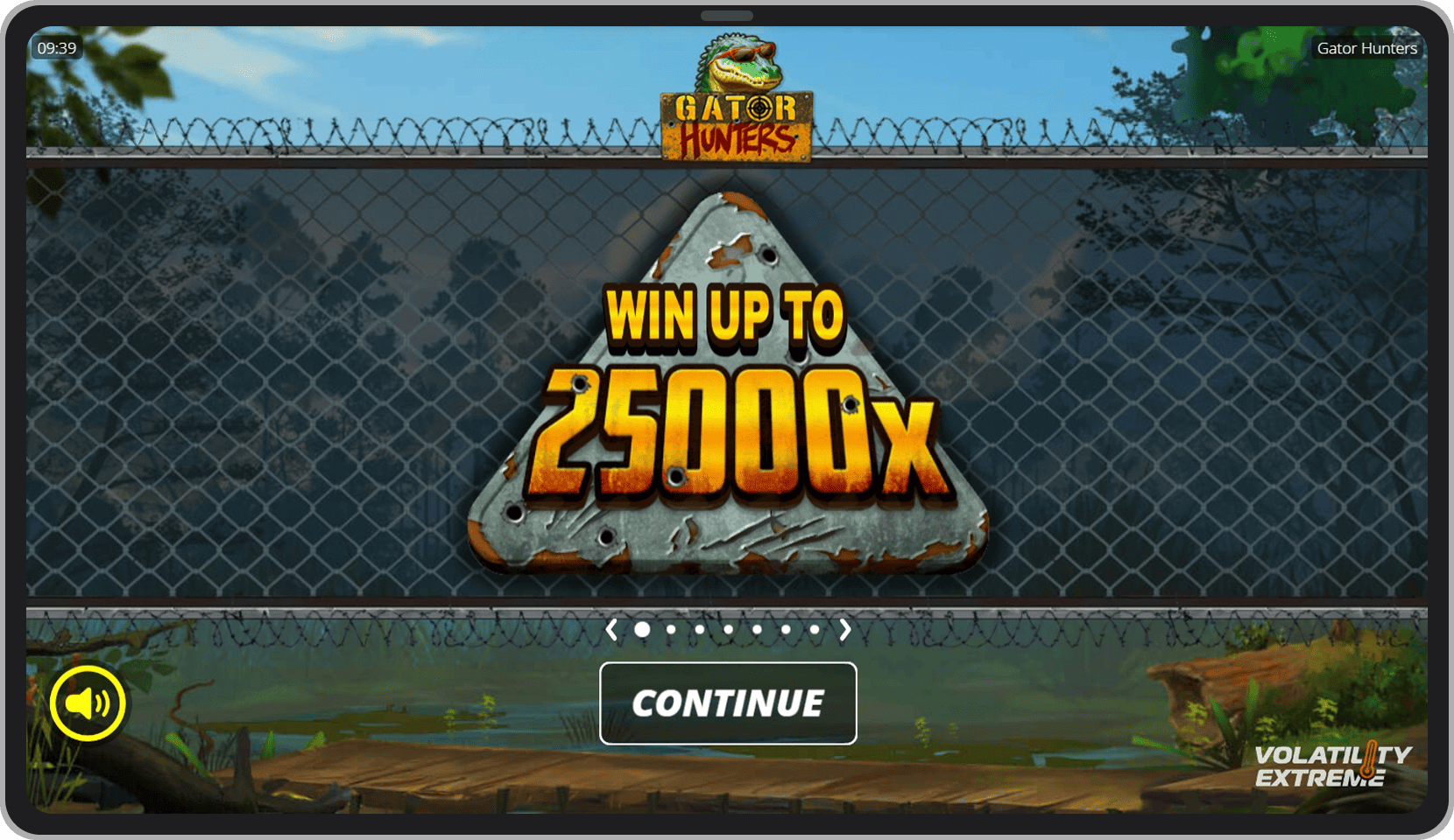 Intro screen