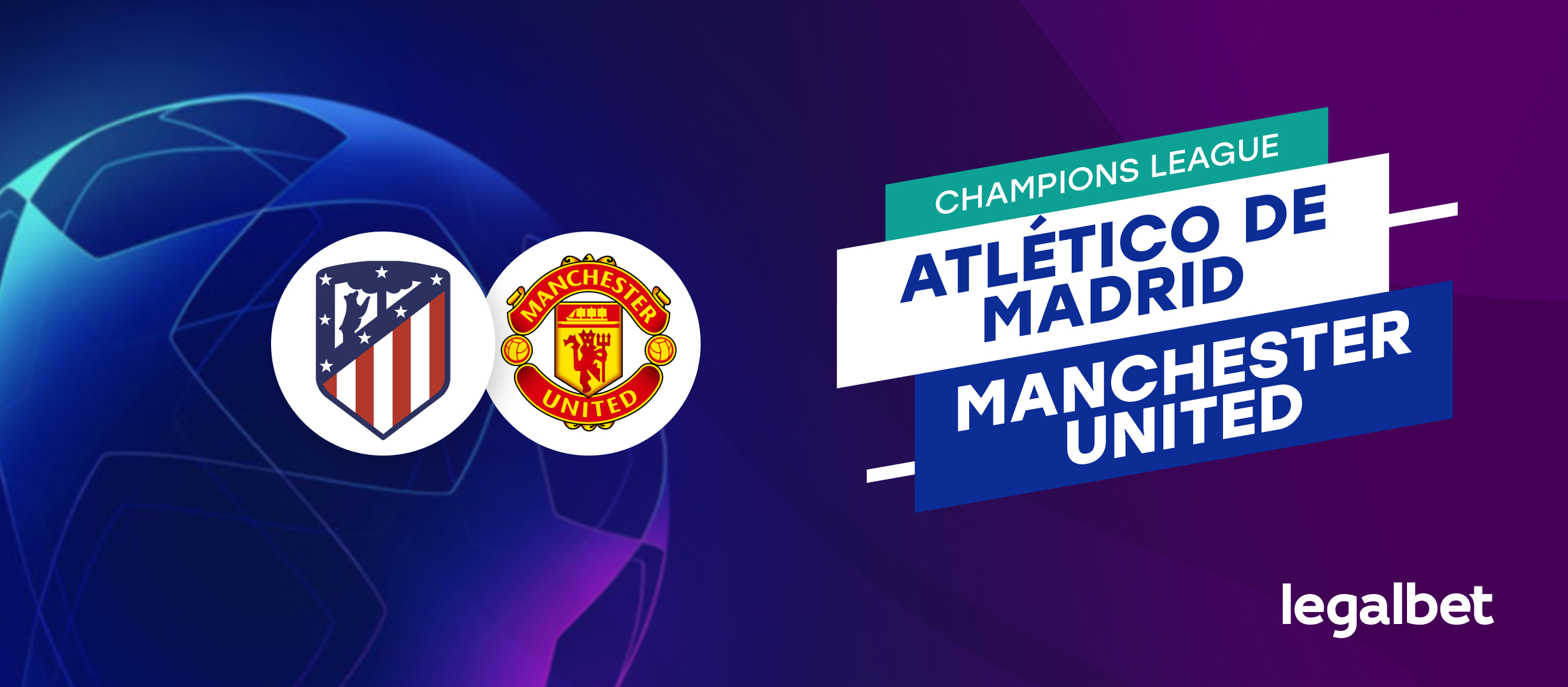 Apuestas y cuotas Atlético de Madrid - Manchester United, Champions League 2021/22