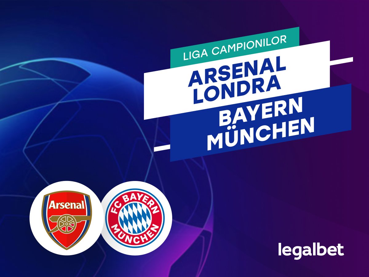 Cristian M: Arsenal - Bayern, ponturi pariuri etapa a 5-a din Champions League.