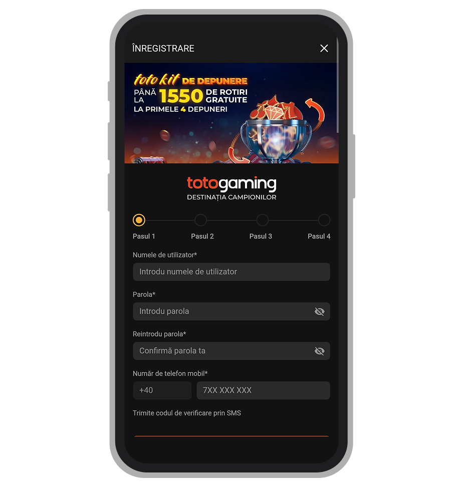 Înregistrare TotoGaming