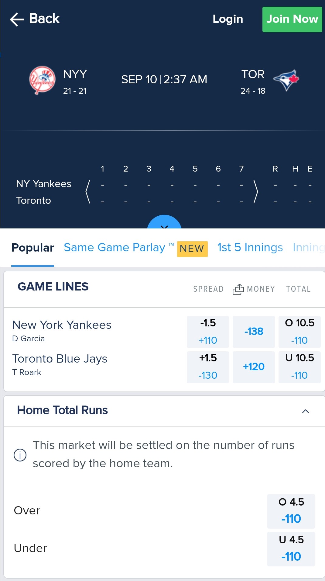 fanduel sportsbook betting lines