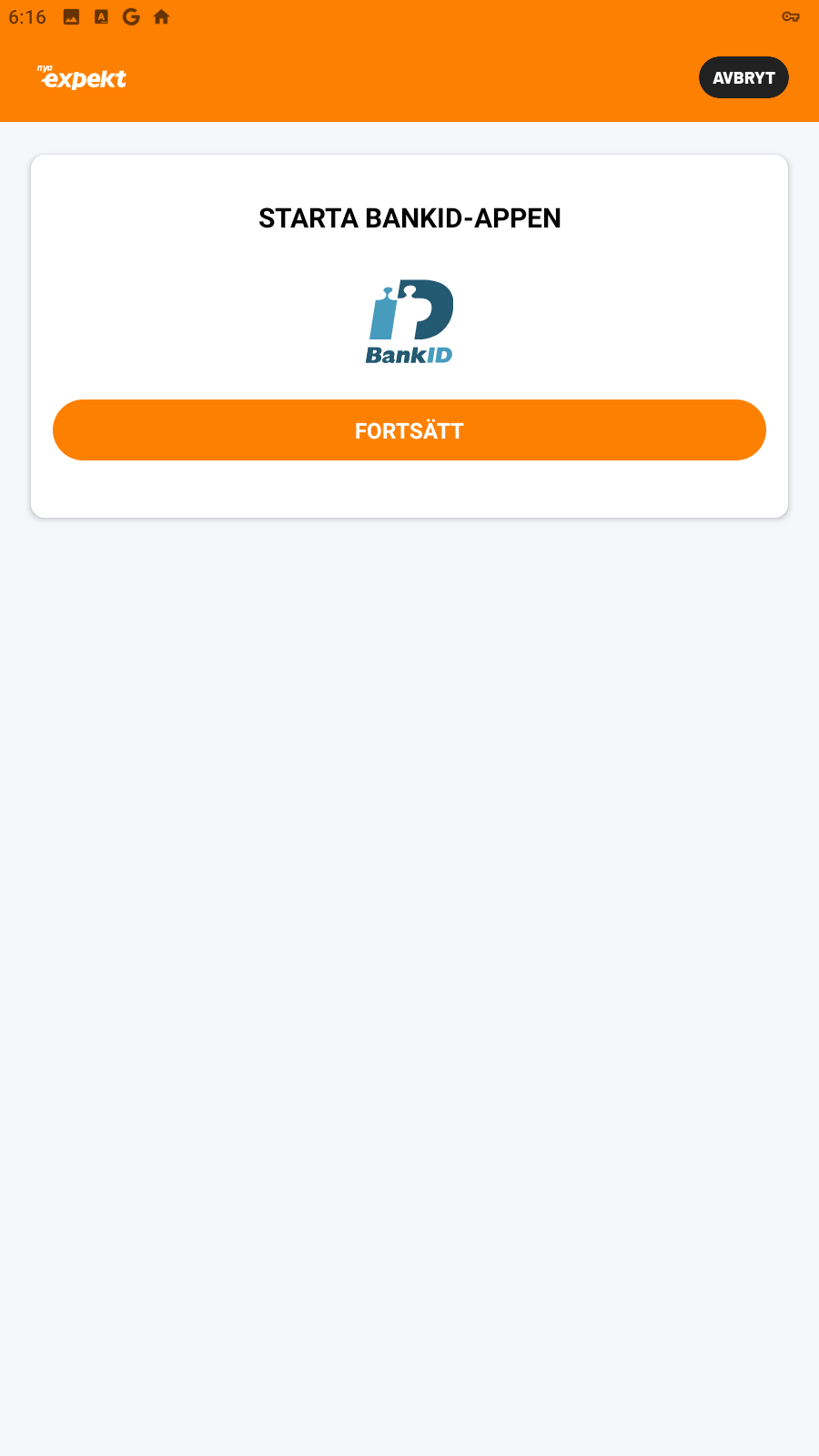 Registrering förstasida