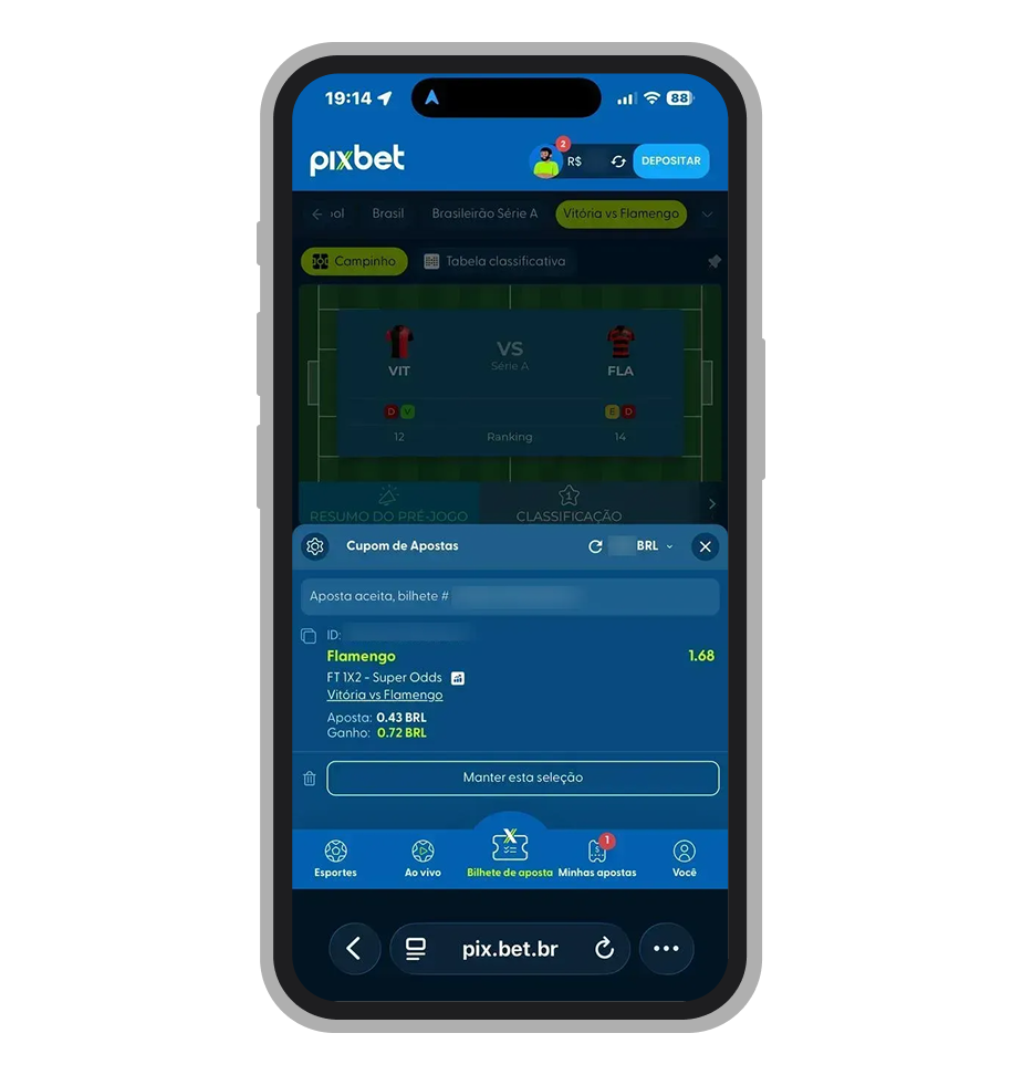 Aposta aceita, pode aguardar o resultado 