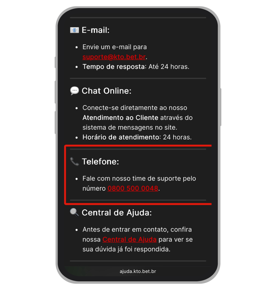 Atendimento telefônico