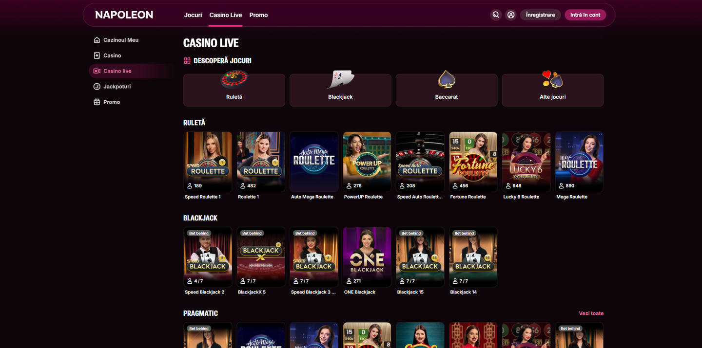 licencié Napoleon Casino rejoindre en Belgium