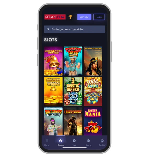 Slots at RedAxePlay