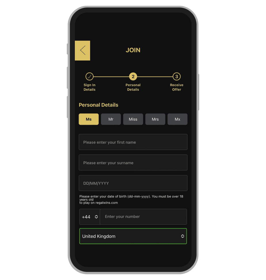 Regal Wins Registration 3