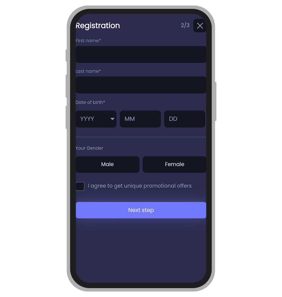 Registration at Jeffbet: 2nd window