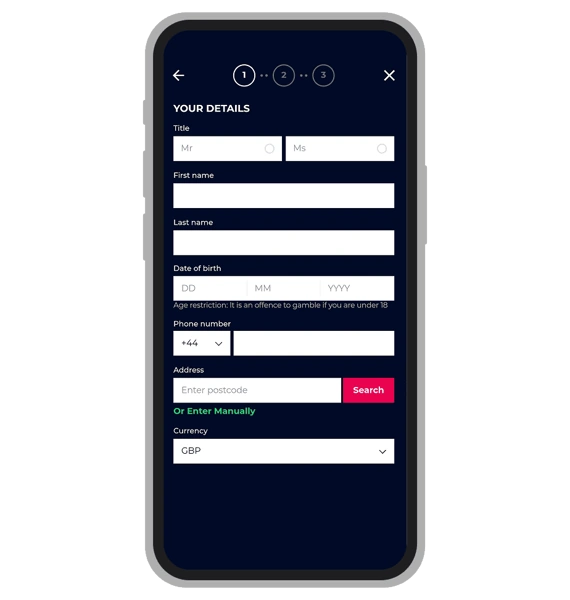 Planetsport Bet Registration: Step 2