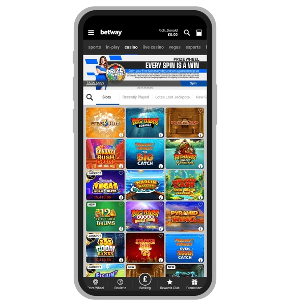 Betway Slot Machines