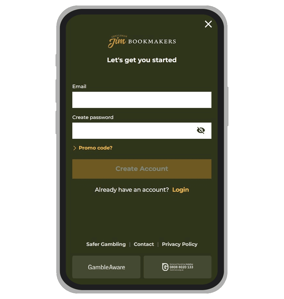 Registration form: page 1