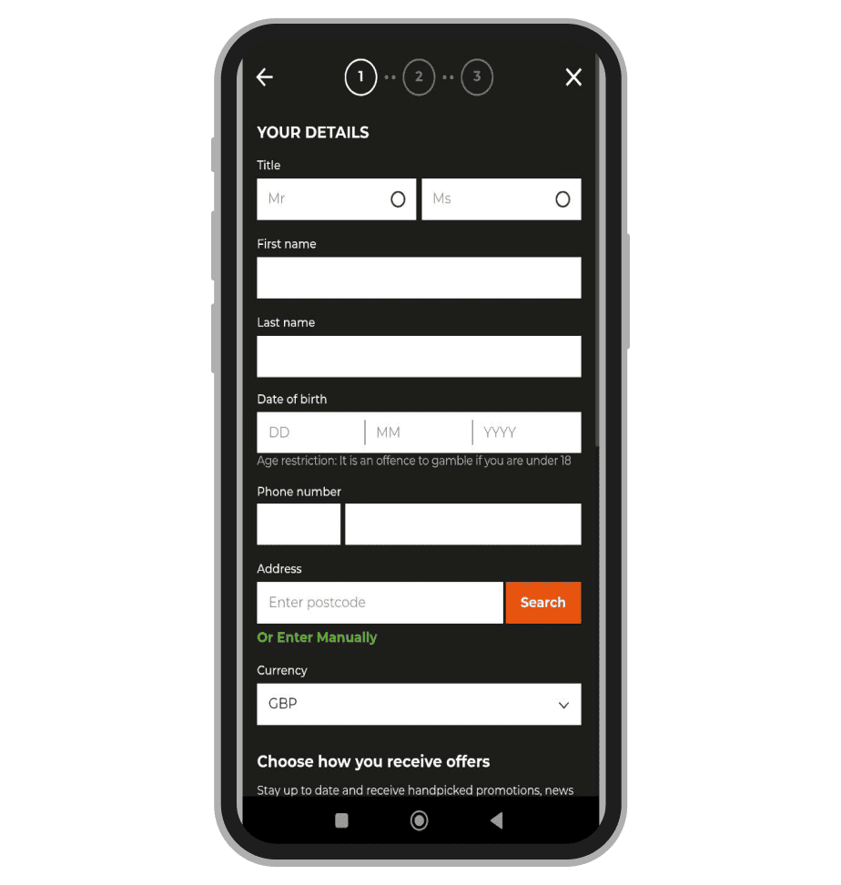 2st stage of registration
