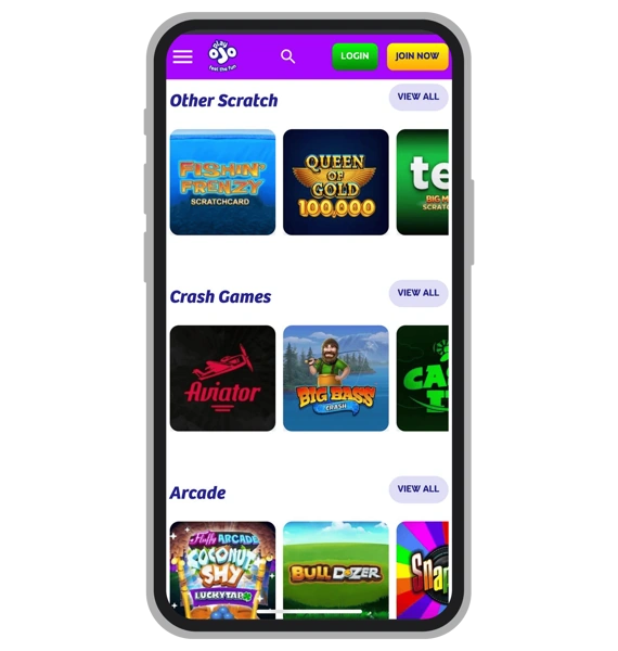 Instant Games at PlayOJO