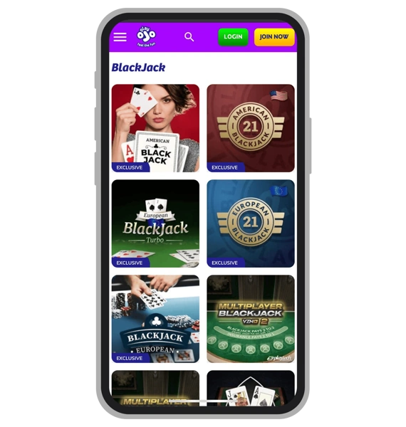 Blackjack at PlayOJO