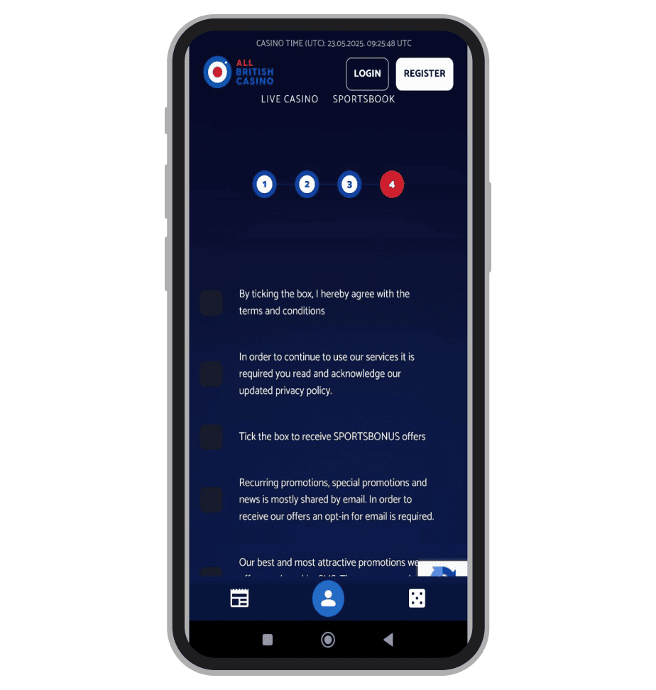 4st stage of registration