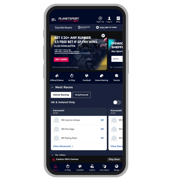 Planetsport Bet Home Page