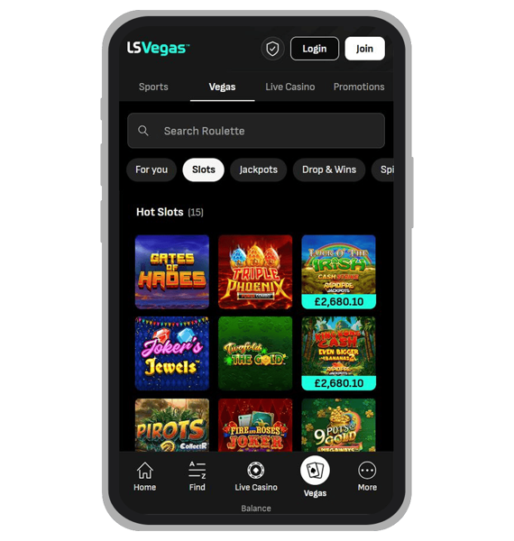 LiveScore Bet’s slot catalogue