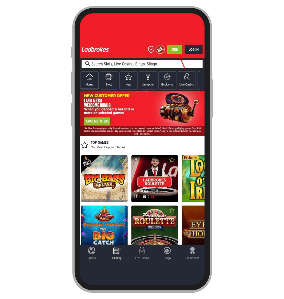 Ladbrokes Sign-Up 1
