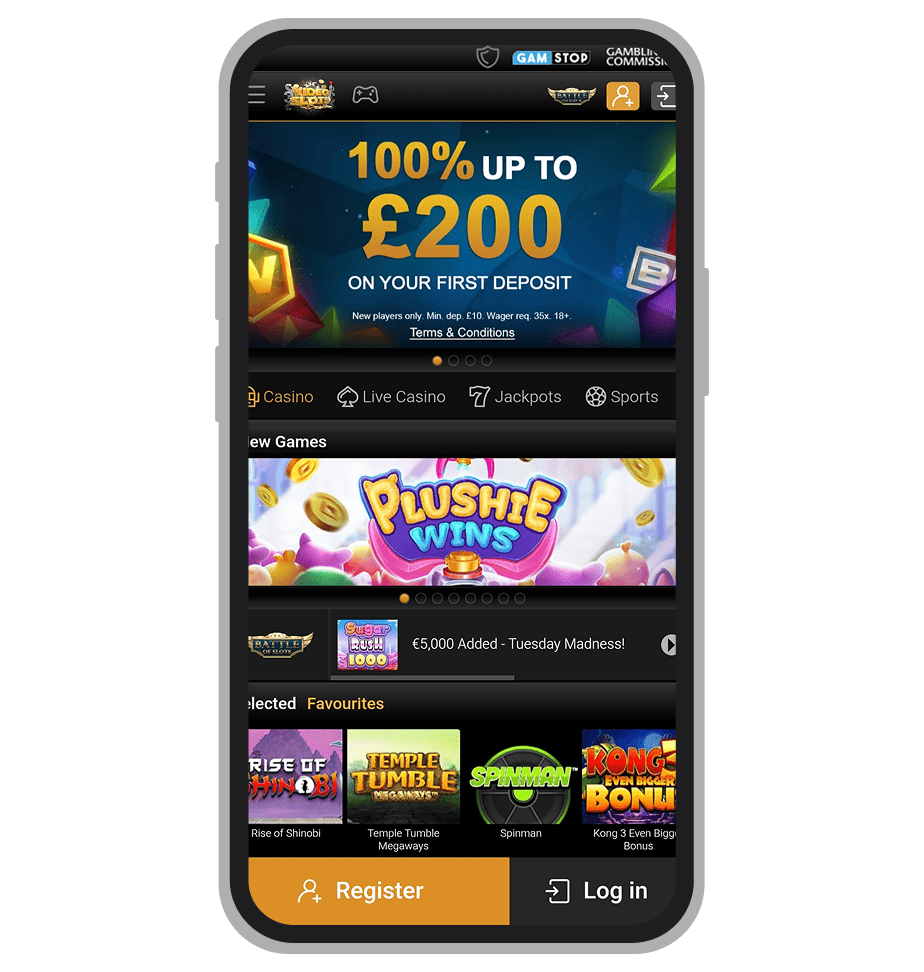 Videoslots registration: Step 1