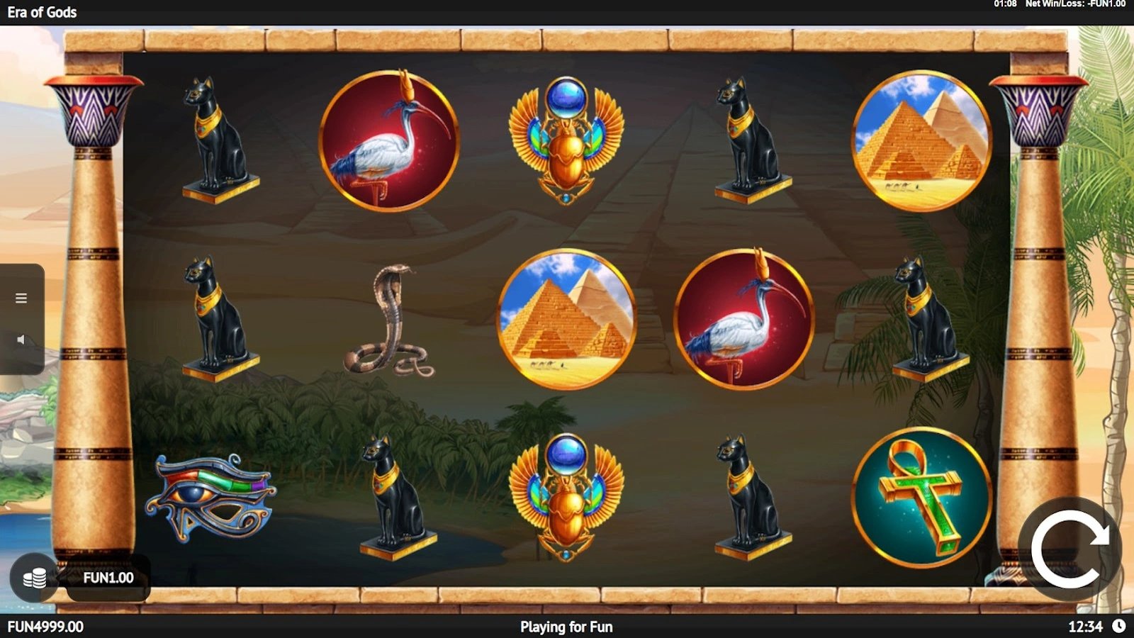 Στιγμιότυπο από το Legacy of Dead Slot Demo