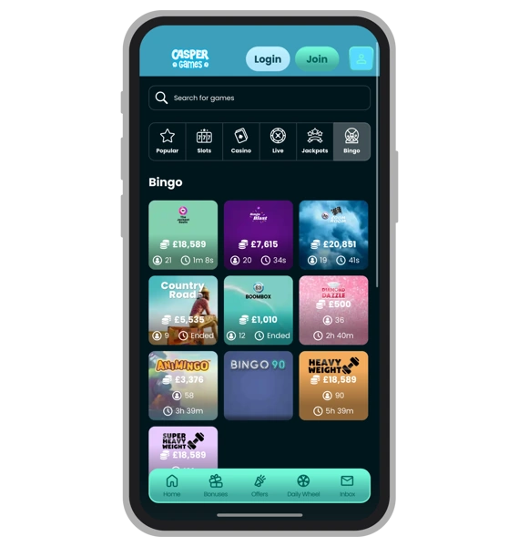 Bingo at Casper Games