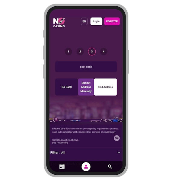  No Bonus Casino Registration: Step 4