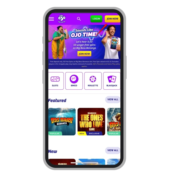 PlayOJO registration: Step 1