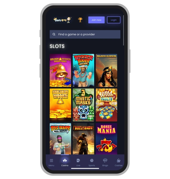 Slots at Fruity King