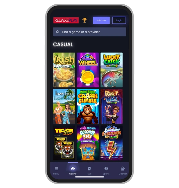 Casual games at RedAxePlay