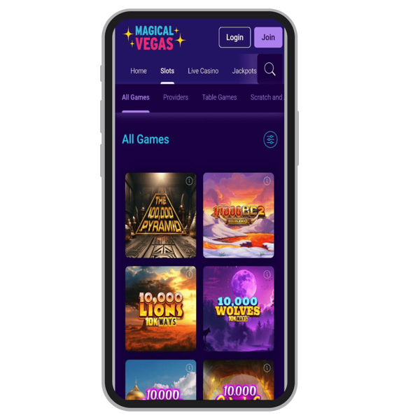 Slot Selection on Magical Vegas Online Casino