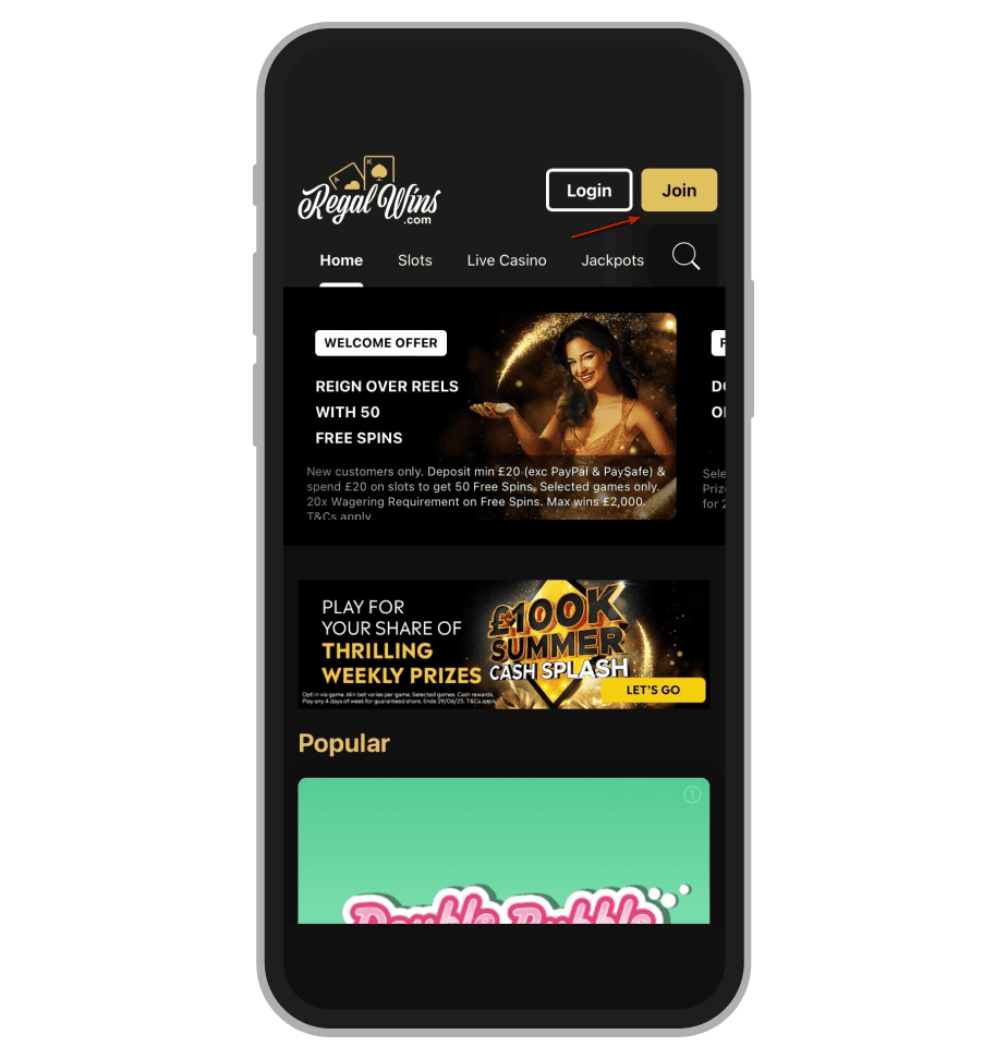 Regal Wins Registration 1