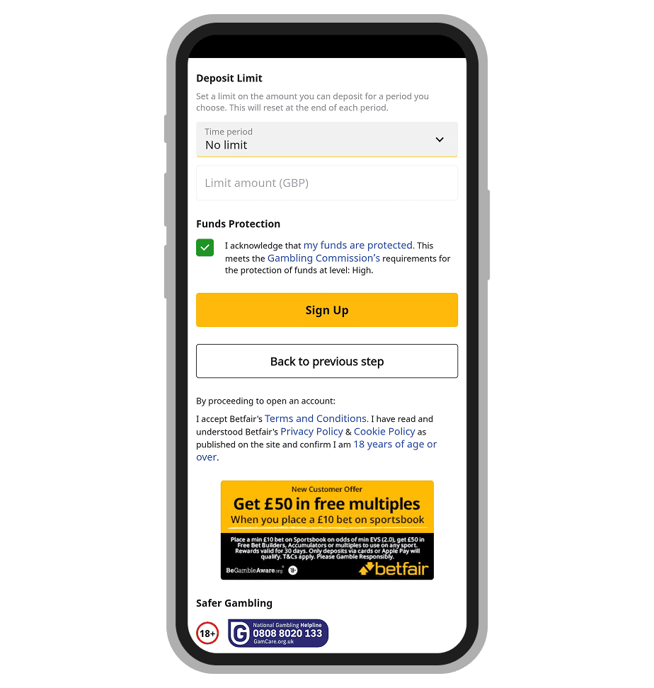  Betfair Deposit Limits