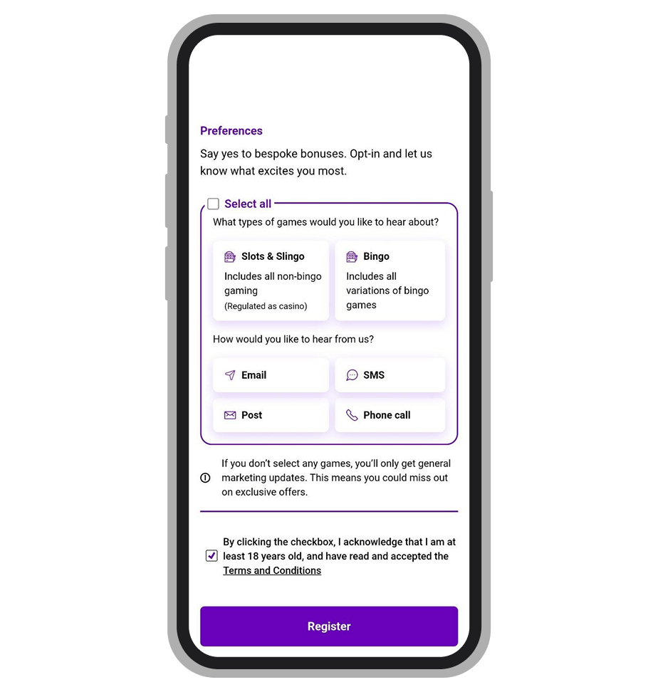 Final Step of Opening the Lucky Pants Casino Account