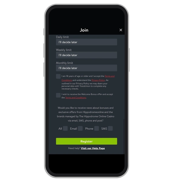 Registration (Final Step)