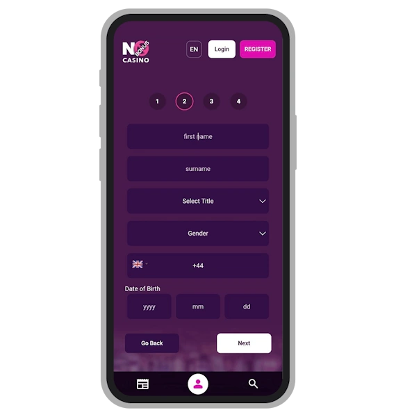  No Bonus Casino Registration: Step 3