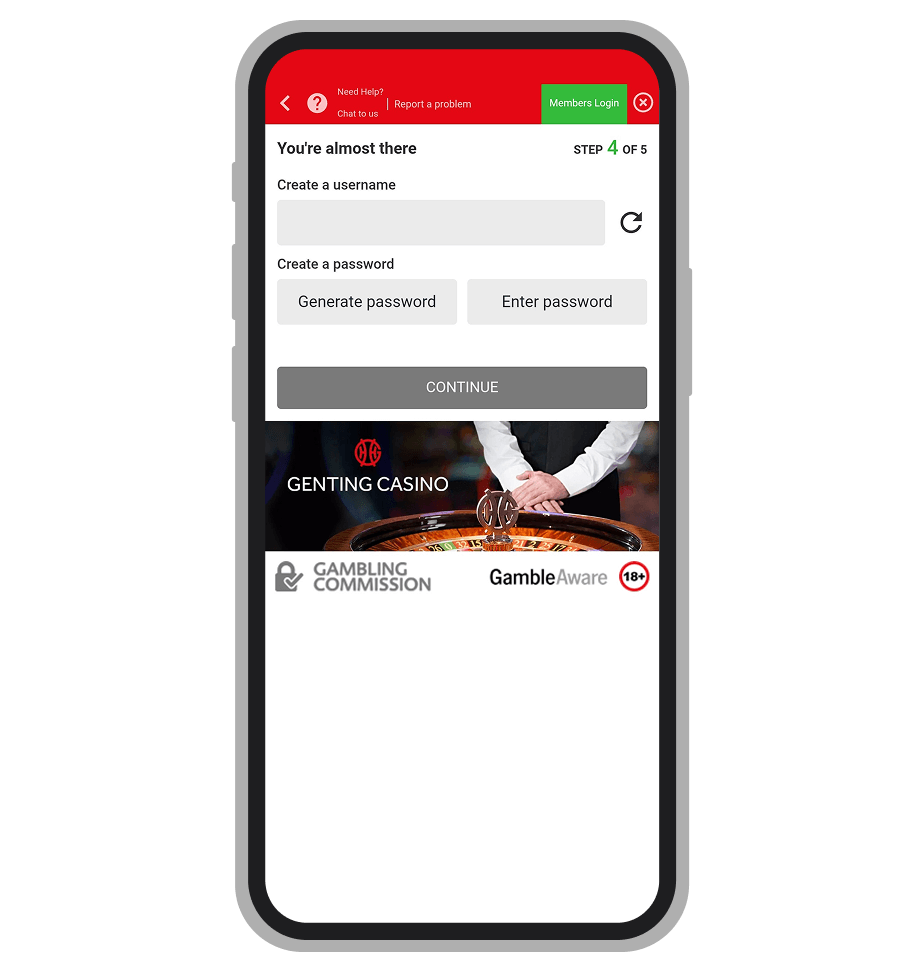 Genting Casino Registration: Step 4