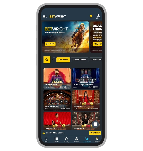 BetWright Live Casino